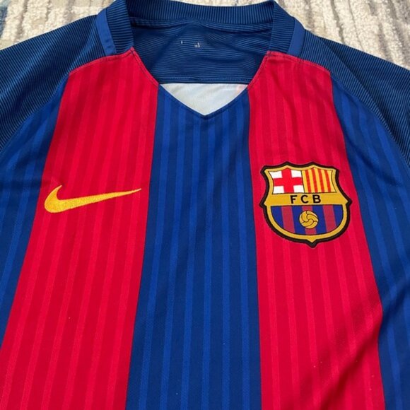 Barcelona Jersey Mens Small Nike Futbol Official La Liga Soccer 2016 - Picture 6 of 8